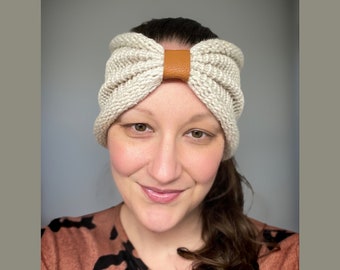 Addi Sweetheart Headband, **PDF pattern only, NOT a finished product**, knitting machine headband, addi and sentro ear warmers