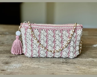 Crochet Zipper Pouch Pattern | Small Crochet Clutch Pattern PDF | Easy Crochet Bag | Handmade Gift Purse