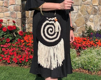 Hypnosis Bag ***PDF pattern only, NOT a finished product***, Boho handbag pattern, Crochet pattern, Crochet bag, Boho Crochet