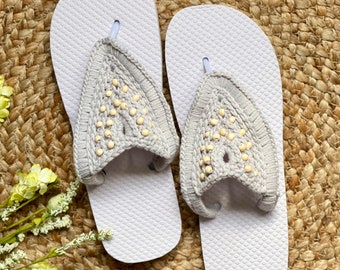 Sadie Sandals, **PDF pattern only, NOT a finished product**, crochet shoes, sandals, beaded sandals, crochet flip flops