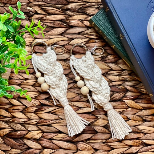 Boho Crochet Keychain PDF Pattern Etsy