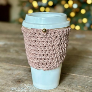 Crochet Wrist Wallet, Crochet Cup Cozy, PDF pattern only, NOT a finished product image 8