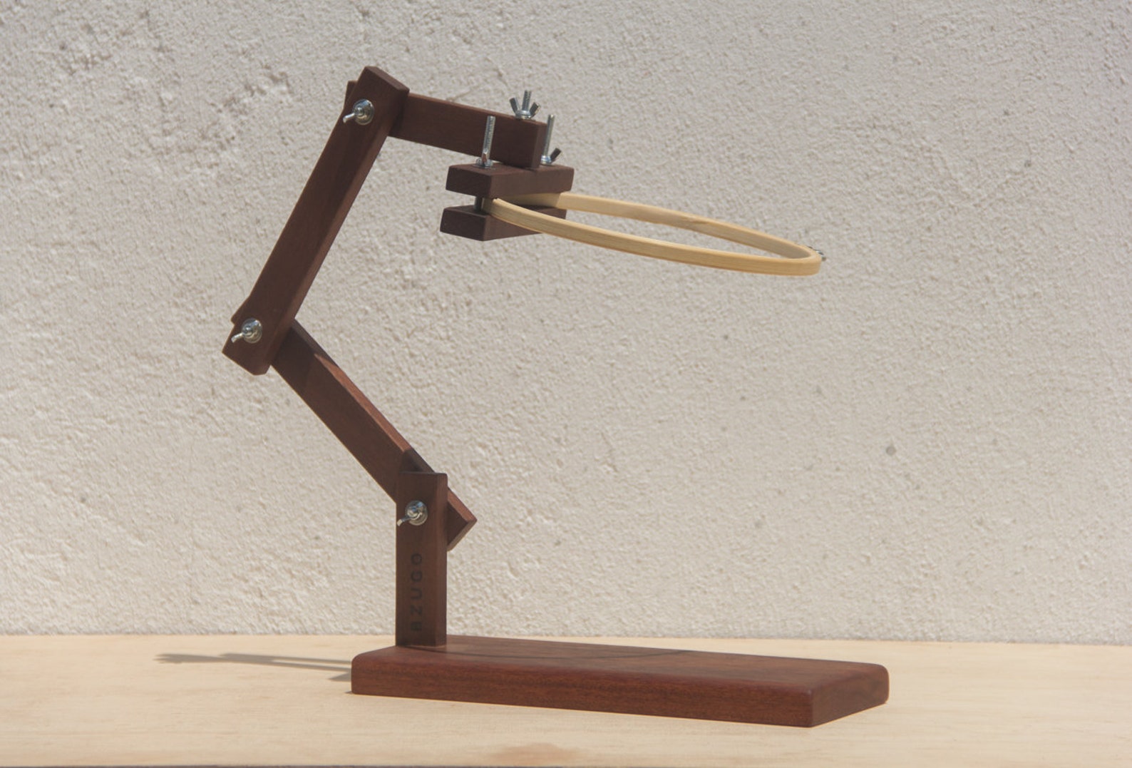 Adjustable Embroidery Stand Handmade Reused Solid Wood Etsy