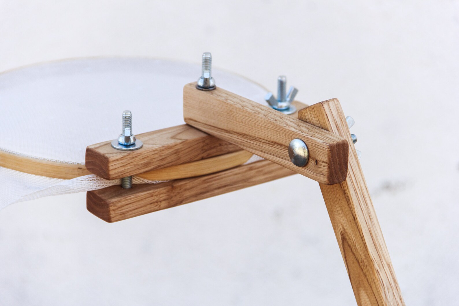 Adjustable Embroidery Stand Handmade Reused Solid Wood Etsy