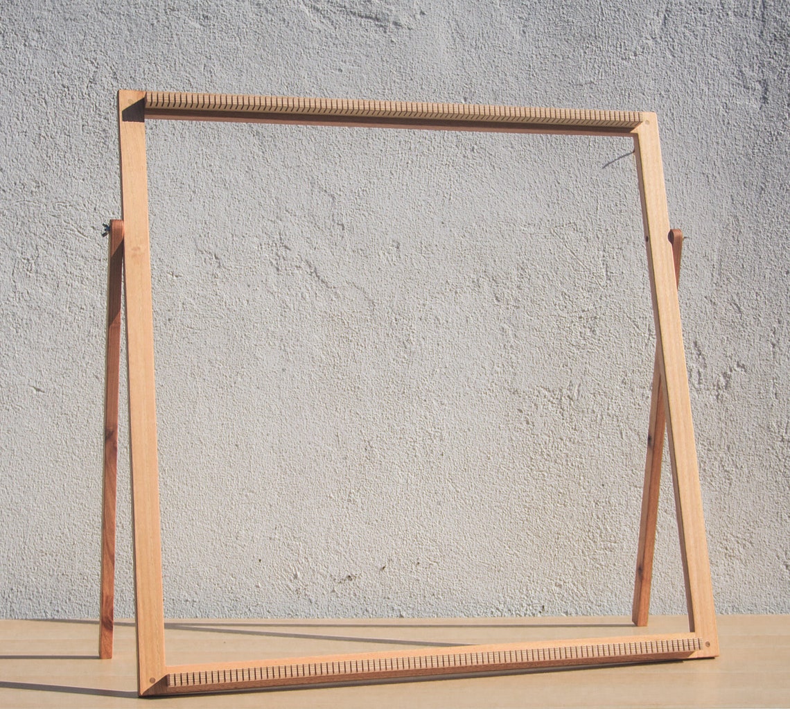Weaving Loom 90x90cm Handmade With Reused Light Wood Etsy