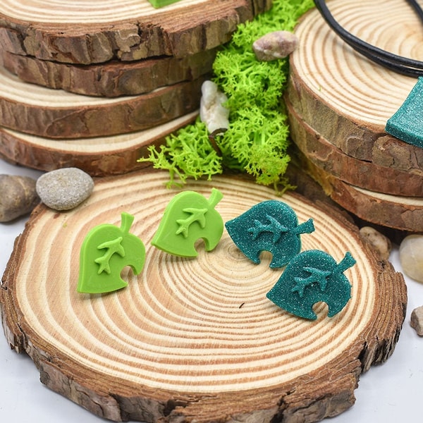 Leaf Earrings Inspired in Animal Crossing Isabelle, 3d Print Jewelry, Gift for Gamers, Kawaii Earrings