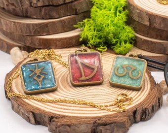 Colar de Melladon para Tarefas de FFXIV Final Fantasy XIV, Pedra de Tarefa de FF14 Final Fantasy 14, Presente para Jogadores
