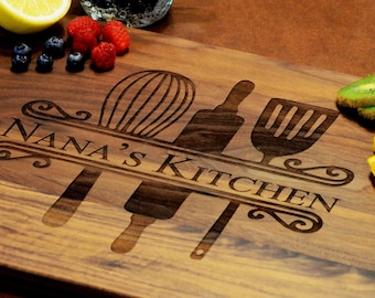 Personalized Cutting Board, Mothers Day Gift, Gifts For Mom Birthday, Grandma Gift, Engraved Gift For Her