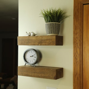 Wood Floating Shelves | Rustic Shelf | Farmhouse Shelf | Reclaimed Wood Floating Shelf | Handmade Shelf | Wood Wall Shelf