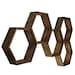 Hexagon Shelves - Wood Honeycomb Shelves - Geometric Shelves - Honeycomb Shelf 