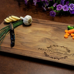 Our First Home Custom Cutting Board - First Home Gift - New Home Gift - Housewarming Gift - Cutting Board image 3