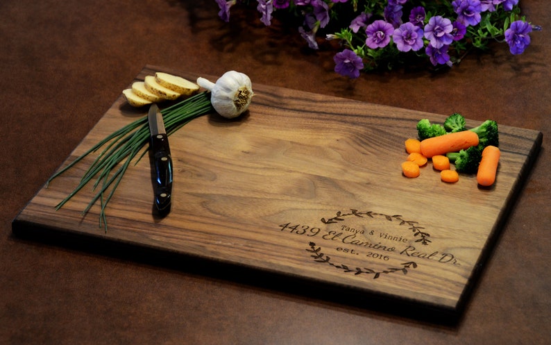 Our First Home Custom Cutting Board - First Home Gift - New Home Gift - Housewarming Gift - Cutting Board image 3