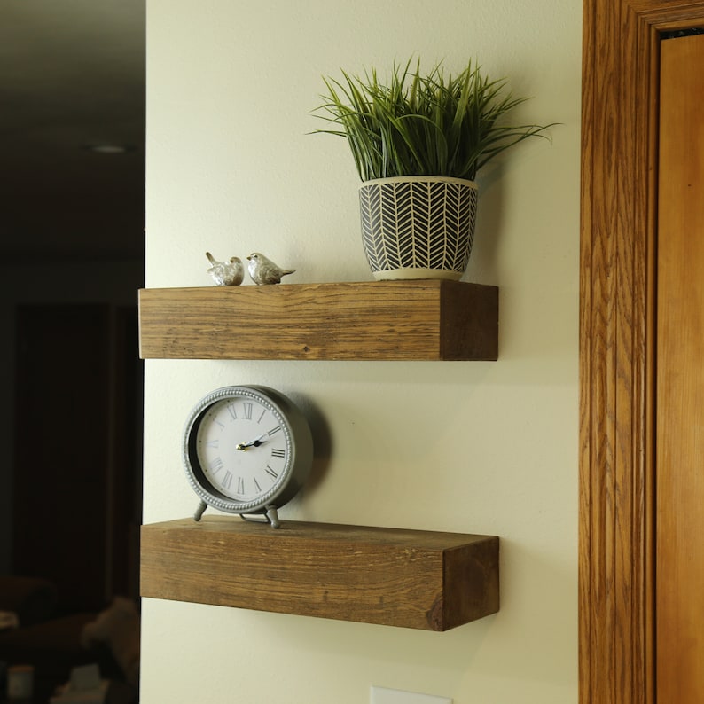 Floating Shelf Rustic Floating Shelf Ledge Shelf Wooden Etsy