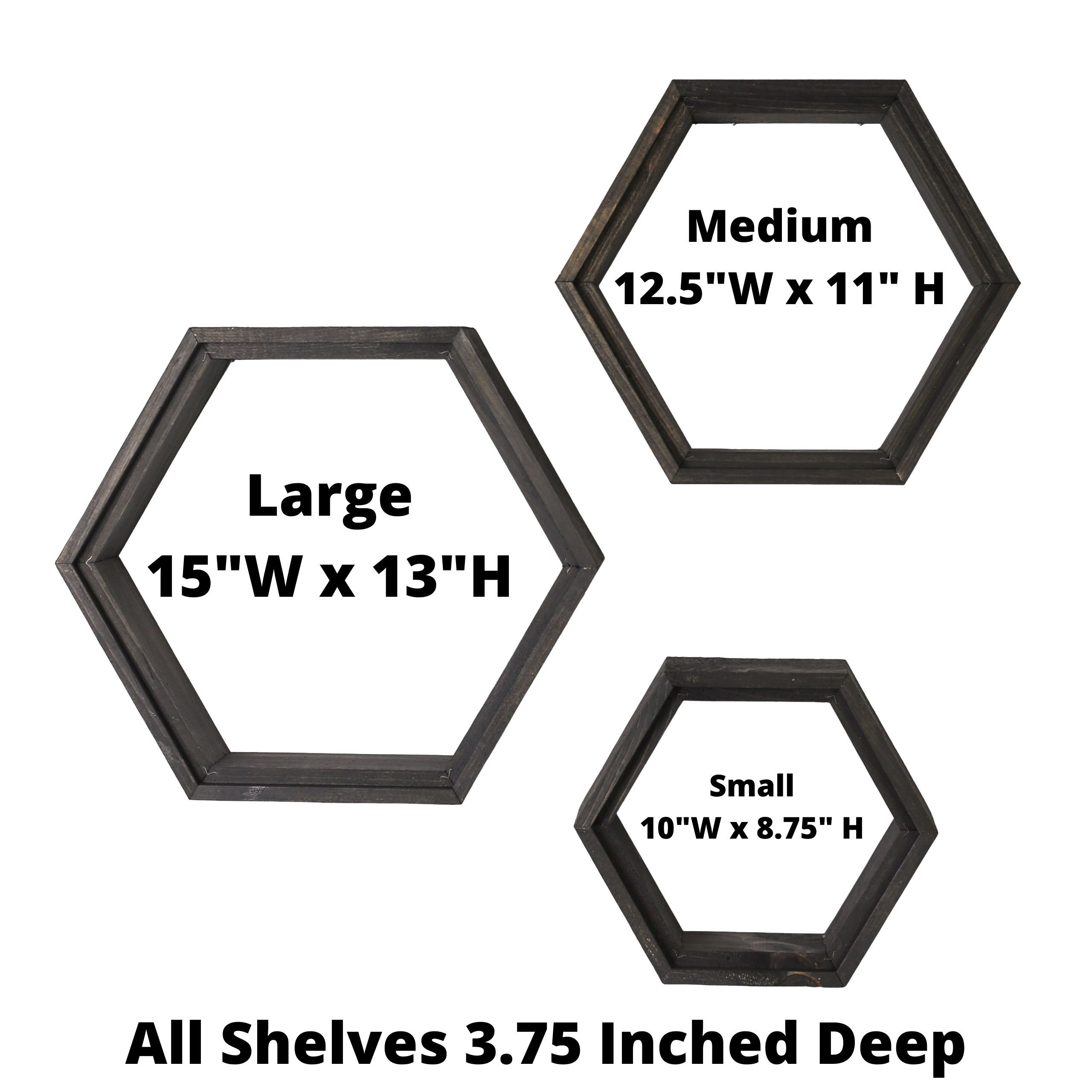 Hexagon Shelves Wood Shelves Geometric Shelves Etsy