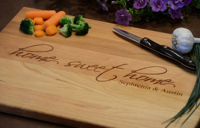 Our First Home Custom Cutting Board - First Home Gift - New Home Gift - Housewarming Gift - Cutting Board image 2
