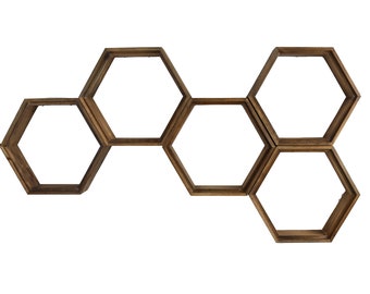 Honeycomb Shelves - Geometric Shelves - Hexagon Shelves