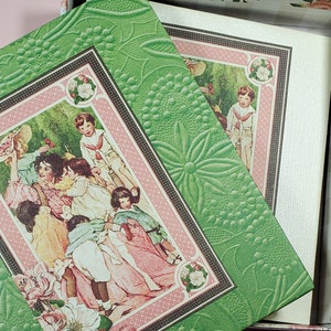 Victorian style greeting card with keepsake box