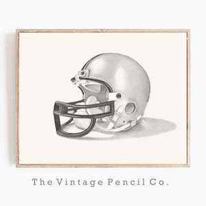 Vintage Football Nursery Print Boy Wall Art Decor Printable Football Art Boys Room Print Sports Theme Nursery Art Digital Print Football Art