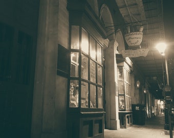 Haunted Pharmacy Black & White
