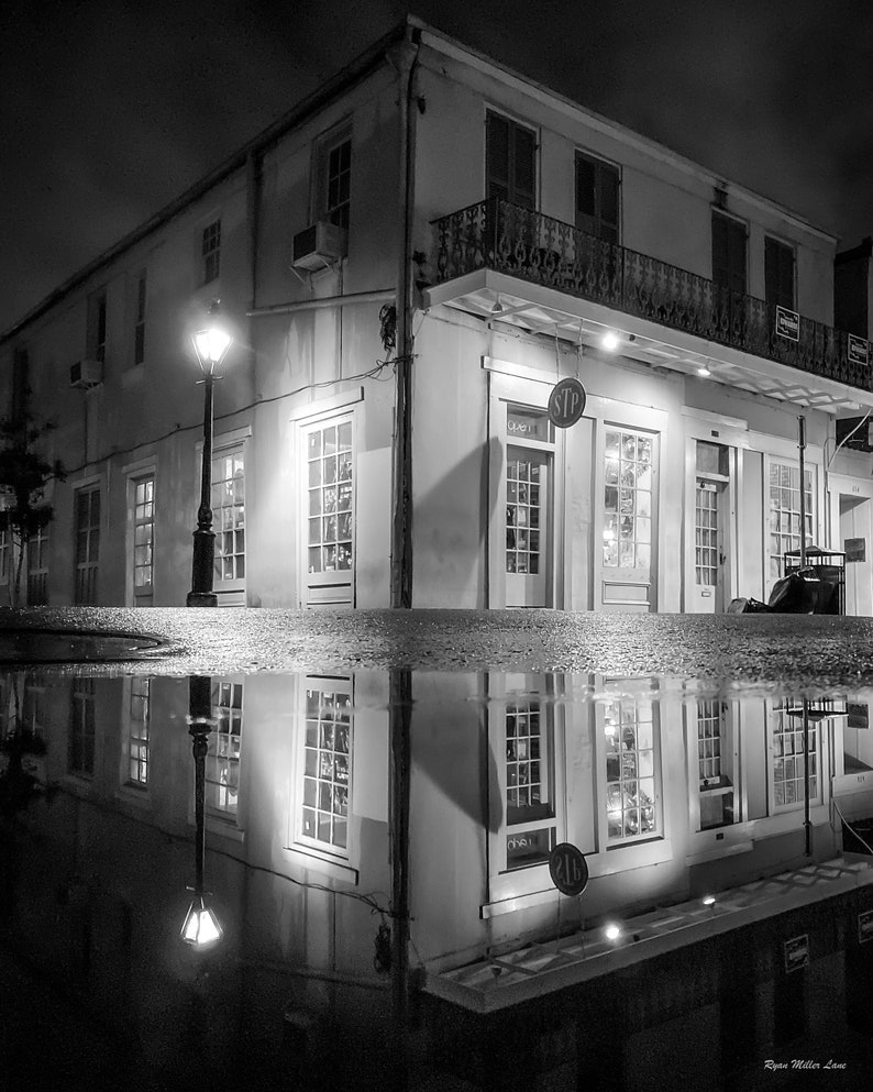 Quarter Corner Reflection B/&W