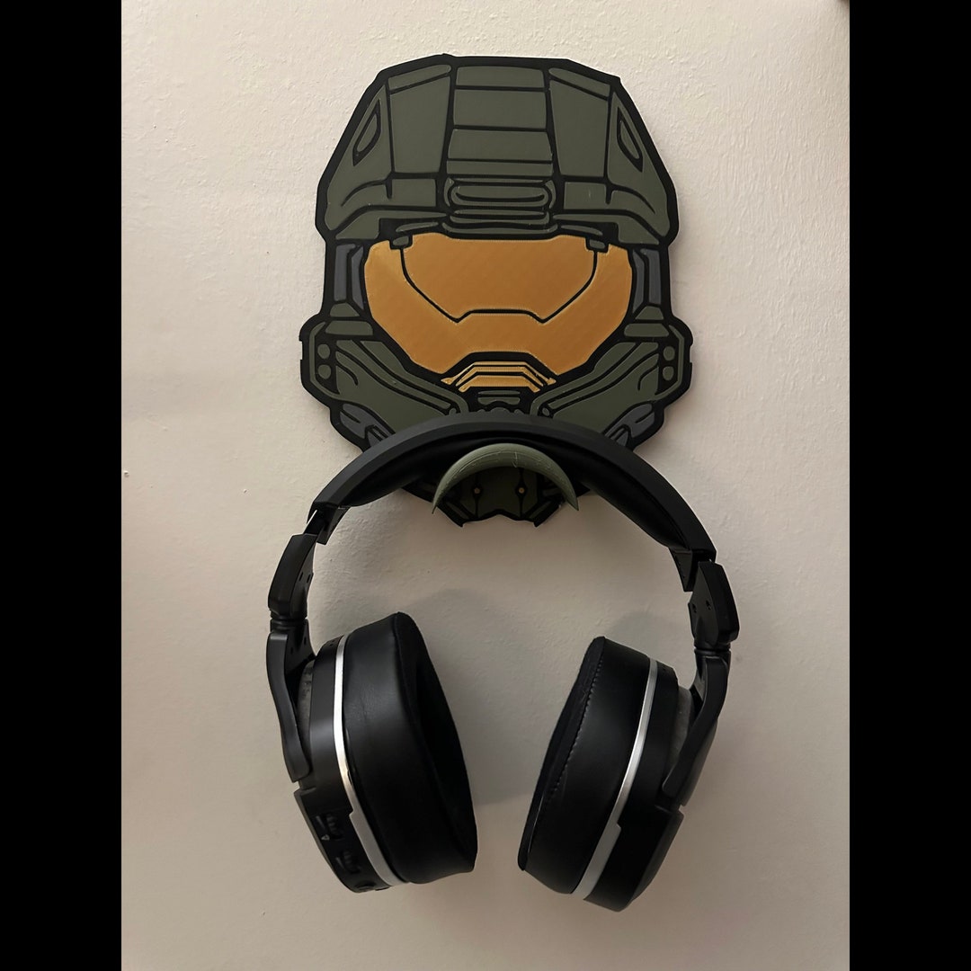 Halo Accessory 3D Printed Custom Unique Halo Master Chief Headset Holder: Epic Wall ...