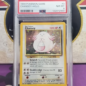 Chansey - PSA 8 - (Base Set)