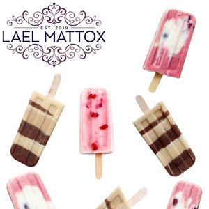 Summer Ice Cream Popsicle Photo Sticker Set 4x6