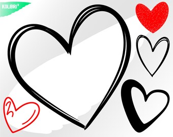 Download Hand Drawn Heart Svg Etsy