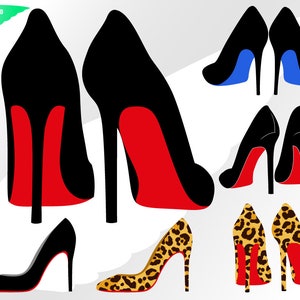 Red High Heel Shoes PNG, High Heels Clipart, Graphics, Clipart