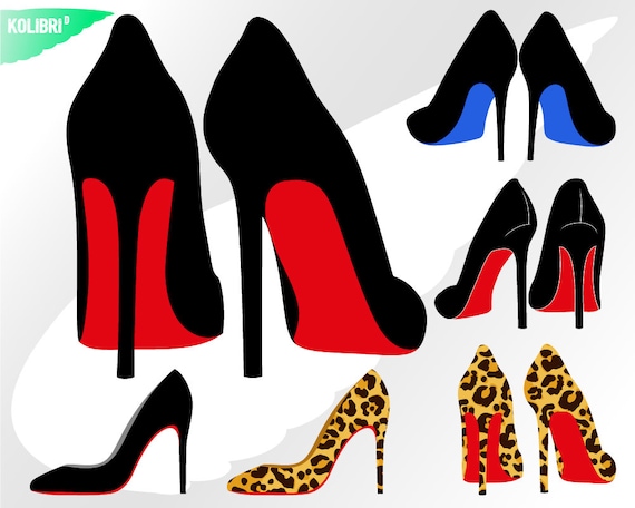 Red High Heel Shoes SVG, Red Heels Svg, Red Bottom Shoes Svg