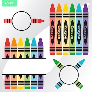 Crayon svg – Crayon clipart – Teacher svg – Teacher's gift svg – Kid monogram svg – Teacher's name svg – eps png, dxf, pdf, svg for cricut