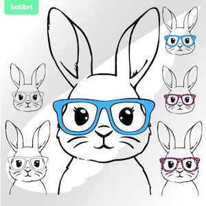 Hase svg – Bunny svg – Osterhase svg – Hase svg – Ostern svg – Leopard Muster svg – eps, png, dxf, pdf, svg für Cricut