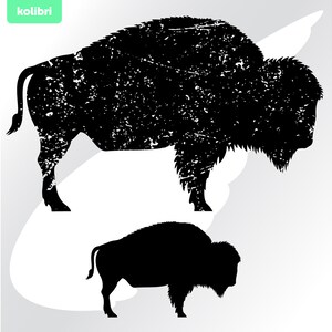 Bison svg – Bison png – Emblem US animal svg – Bison grunge svg – Bison distressed svg – Nature Symbol svg – eps png dxf pdf, svg for cricut