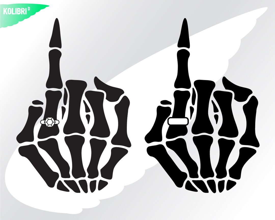 Squelette mariée doigt svg squelette svg mariée svg Etsy France