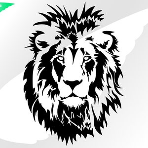 Leão svg – Leão clipart – Africano svg – Power svg – Animal svg – Selvagem svg – Gato svg – Rei leão svg – eps, png, dxf, pdf, svg para cricut