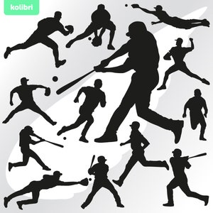 Baseball svg – Baseball Spieler svg – Baseball Clipart – Baseballschläger svg – Feld svg – Team Spiel svg – eps, png, dxf, pdf, svg für Cricut