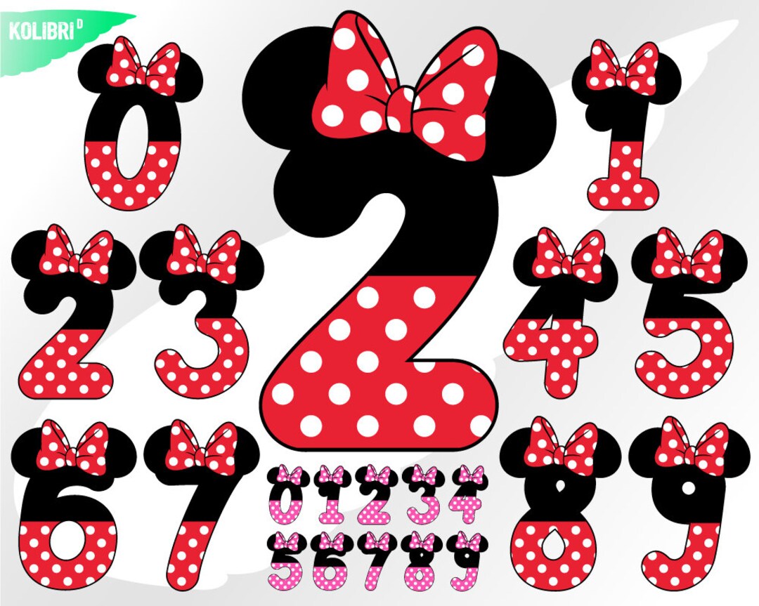 Numbers Clipart Minnie Mouse Picture 1761239 Numbers vrogue.co