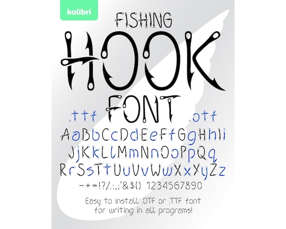 Hook Font Svg Fishing Font Fishing Hook Svg Alphabet Letters Installable Font Ttf, Otf Eps Png Dxf, Pdf, Svg for Cricut, Procreate - Etsy Hook Font Svg Fishing Font Fishing Hook Svg Alphabet Letters Installable Font Ttf, Otf Eps Png Dxf, Pdf, Svg for Cricut, Procreate - Etsy