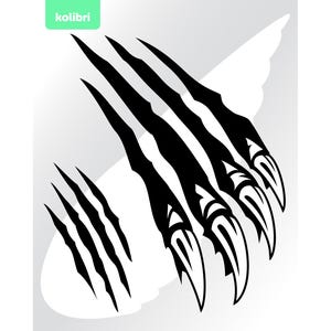 Claws svg – Claws clipart – Claw svg – Lion svg – Tiger svg – Bear svg – Scratch svg – Monster svg – eps, png, dxf pdf, svg for cricut shirt