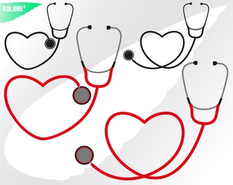 Stethoscope svg – Love svg – Nurse svg – Heart svg – Stethoscope clipart – doctor svg – eps, png, dxf, pdf, svg for cricut, tshirt, mug