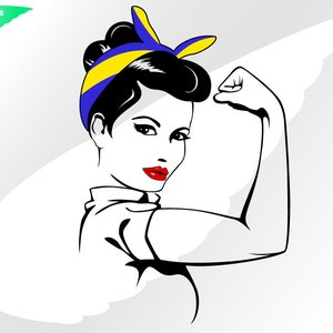 Rosie svg – Rosie the Riveter svg – Rosie clipart – Rosie down svg – Down syndrome svg – Down mom svg – eps png dxf pdf svg for cricut