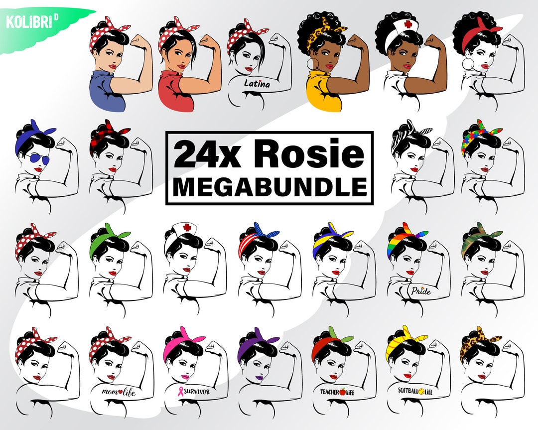 Rosie Svg Rosie the Riveter Svg Rosie Png Rosie Bundle Svg Rosie the