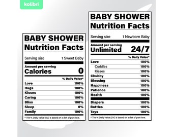 Baby shower svg – Baby svg – Nutrition facts svg – Nutrition svg – Baby shower clipart – Baby label svg – eps, png, dxf, pdf, svg for cricut