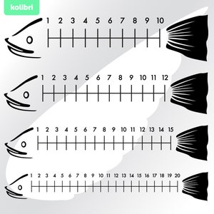 Salmon Fish Fishing Ruler Measure Tape SVG DWG DXF for Use With Cnc, Laser  Glowforge Cameo Cricut Silhouette Vinyl Cutters Cut Files -  Canada