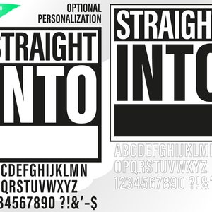 Straight into svg – Straight svg – Template custom design svg – Into clipart – Letters svg – eps, png, dxf, pdf, svg for cricut tshirt mug