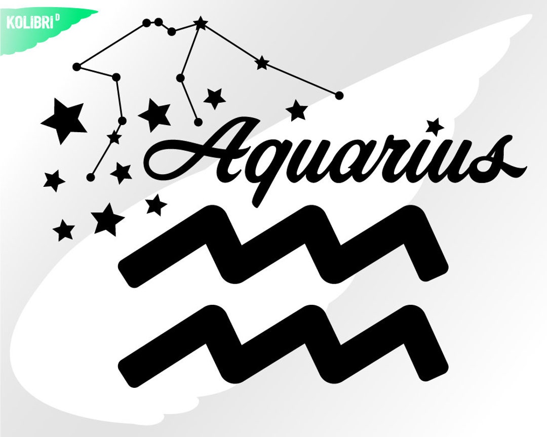 Aquarius Svg Zodiac Svg Horoscope Svg Stars Svg Aquarius Clipart ...