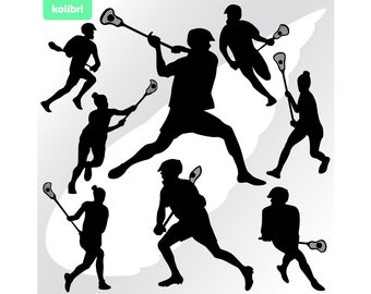 Lacrosse svg – Lacrosse Spieler svg – Lacrosse Clipart – Lacrosse Team svg – Man Woman Lacrosse Spiel svg – eps, png, dxf, pdf, svg für Cricut
