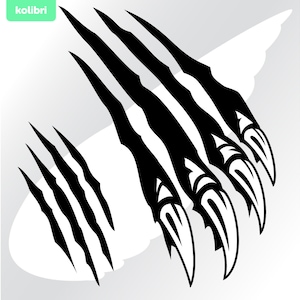 Claws svg – Claws clipart – Claw svg – Lion svg – Tiger svg – Bear svg – Scratch svg – Monster svg – eps, png, dxf pdf, svg for cricut shirt