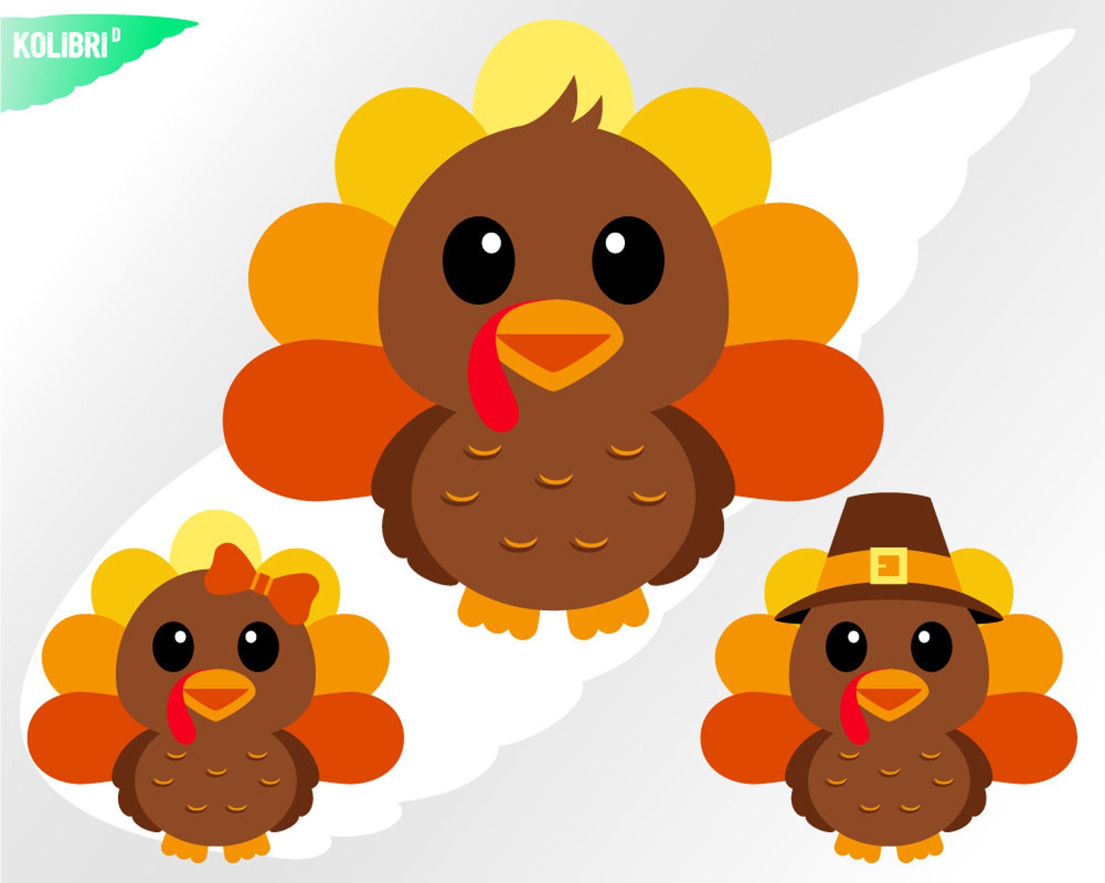 Turkey svg Thanksgiving Day svg Cute turkey clipart Baby | Etsy