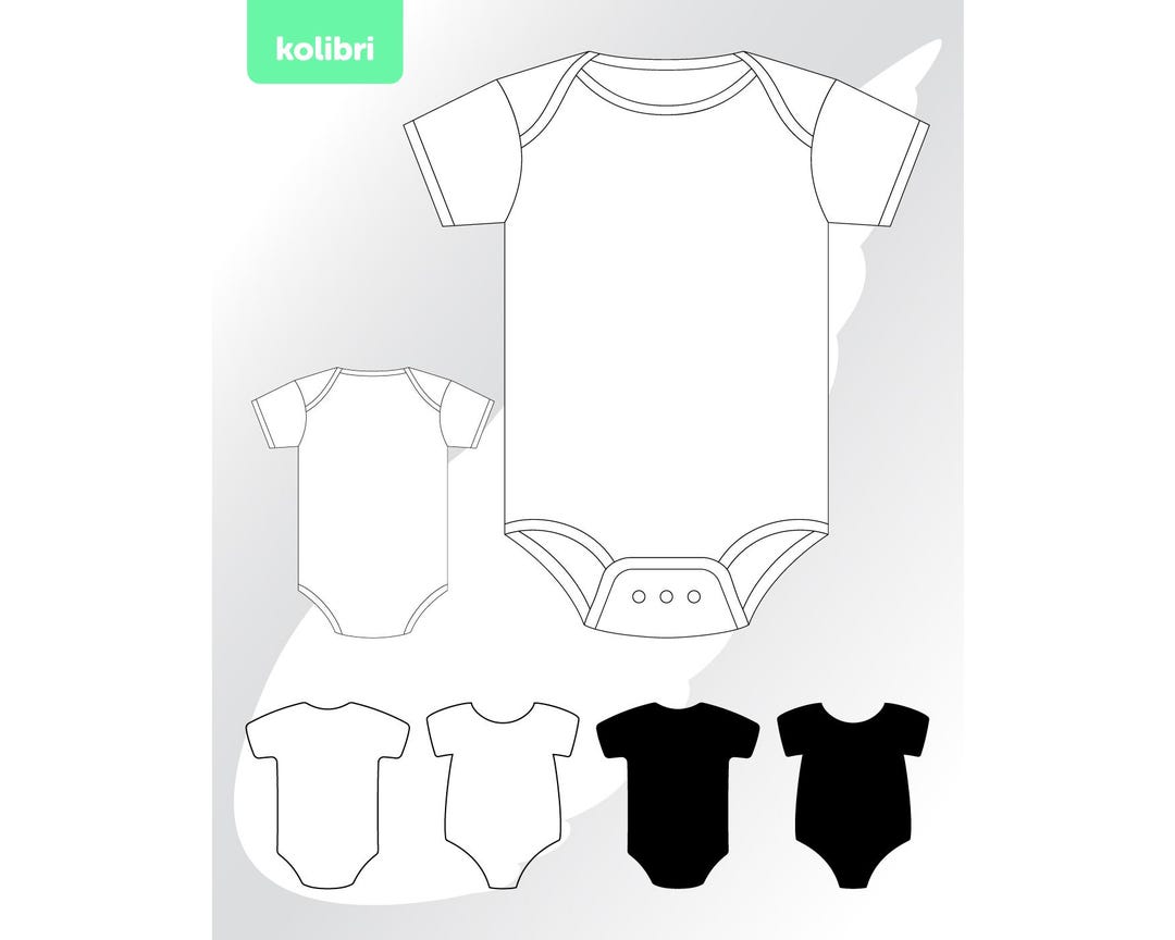 Baby Svg – Bodysuit Onesie Svg – Baby Onesie Template Svg – Baby Onesie ...